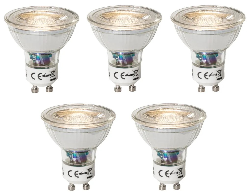 Sada 5 stmievateľných LED žiaroviek GU10 3W 200 lm 3000K