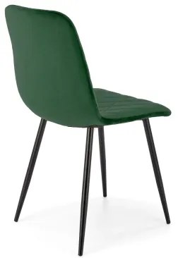 Jedálenská stolička ORIS, 1 ks, tmavozelená
