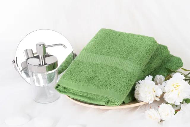XPOSE ® Froté ručník VERONA - zelená 50x90 cm