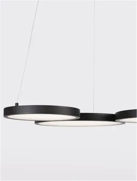 LED luster Magnus 55 čierne