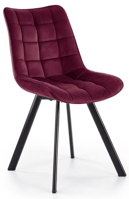 Jedálenská stolička COMORO, 1 ks, tmavočervená
