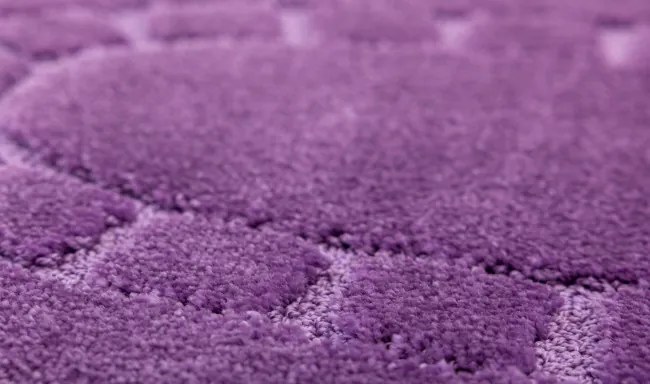 Kúpeľňový koberček Ocean fialový ovál