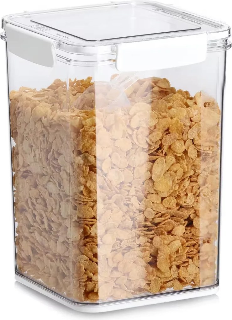 ZELLER PRESENT Dóza na potraviny s 4 klipmi, vrátane odmerky, 5100 ml, COMPACTA