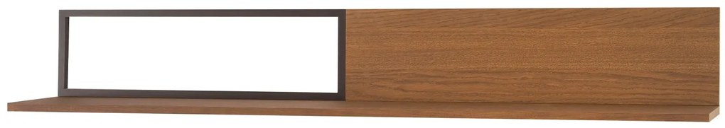 Nástěnná police Pratto 35 180 cm z masivu dub Rustikal