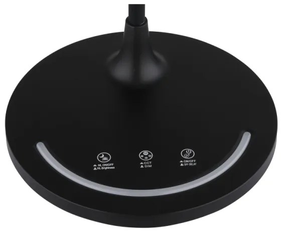 Globo 58483 - LED stmievateľná dotyková stolná lampa KENNY LED/12W/230V čierna