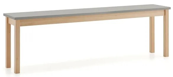 Lavica ZET, 1800x440 mm, šedá