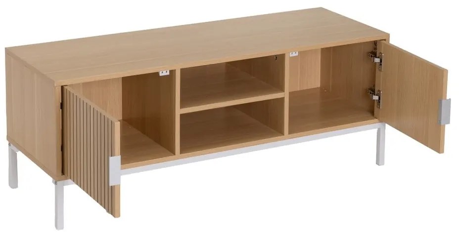 TV stolík v dekore duba v prírodnej farbe 120x45x40 cm Mid-Lines – Casa Selección