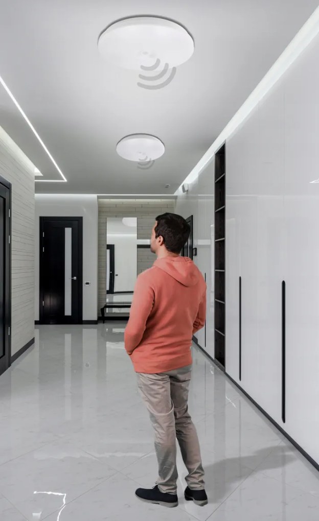 BERGE Prisadený LED stropný panel 2x E27 pre MAX 40W LED žiarovky