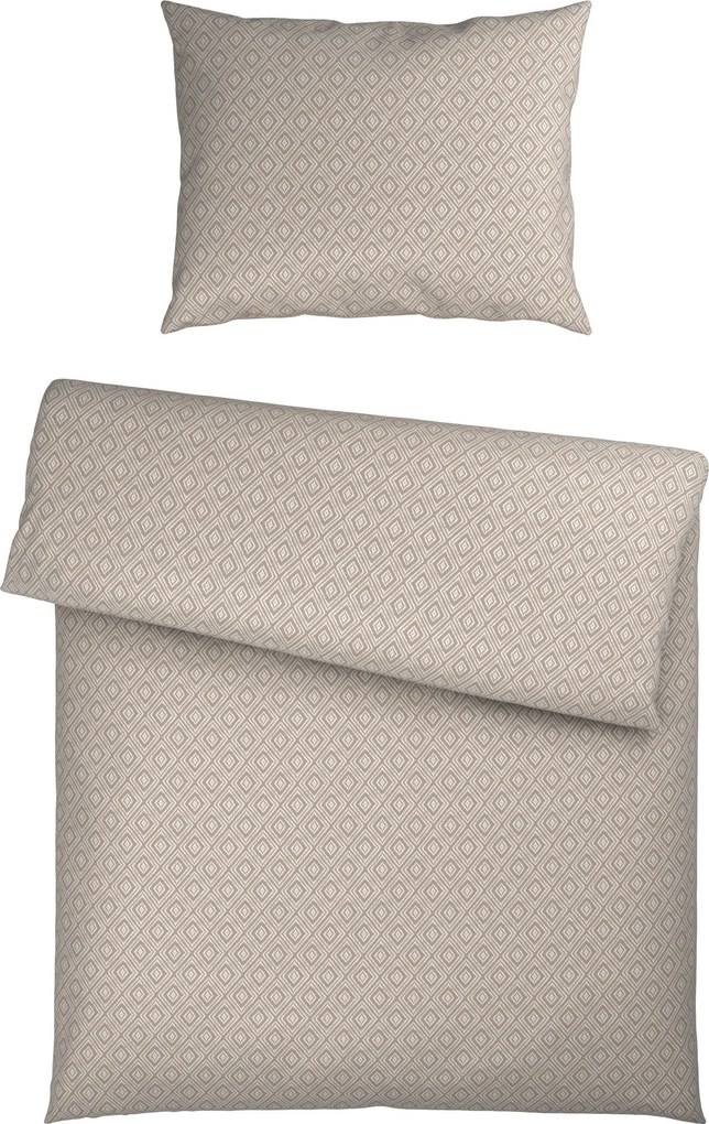 XXXLutz POSTEĽNÁ BIELIZEŇ satén taupe 140/200 cm Novel - Obliečky & plachty - 005397064401