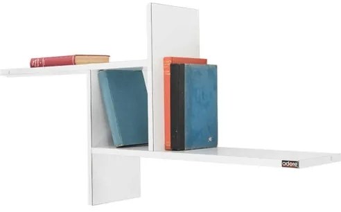 Nástenná polica 50x100 cm lesklá biela