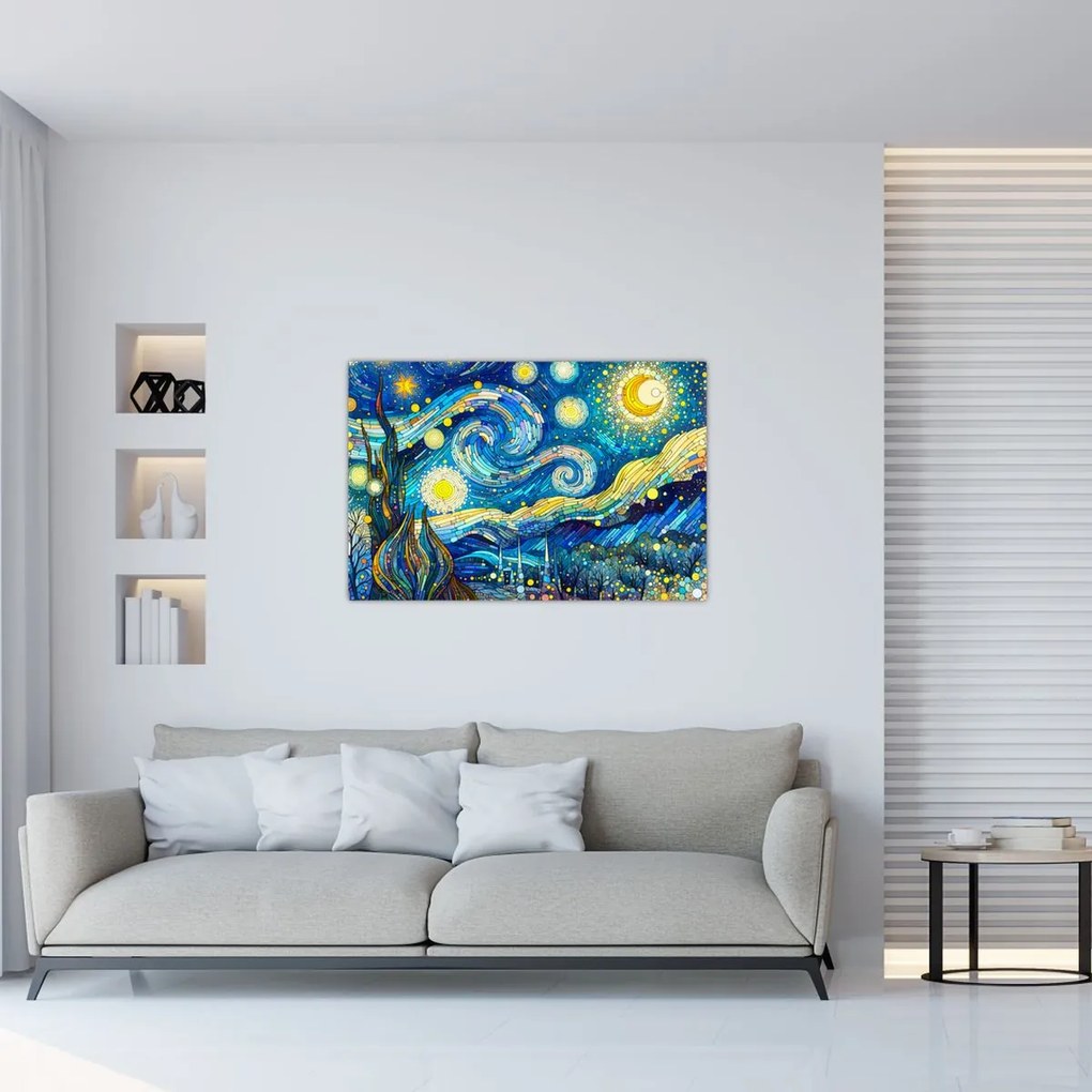 Obraz – Mozaika hviezdnej noci (90x60 cm)
