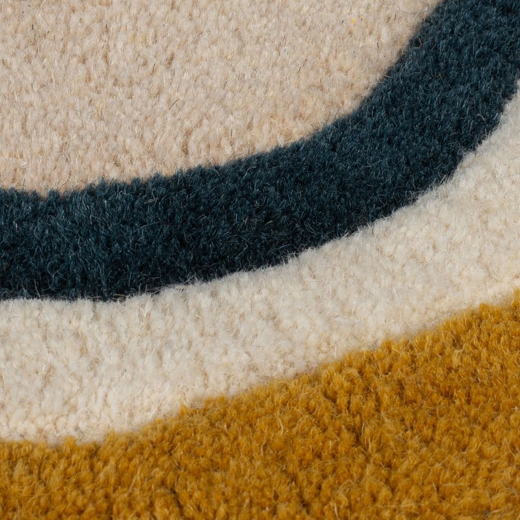 Flair Rugs, Kusový koberec Wool Scallop Leo Border Multi, 200x290, viacfarebná, obývacia izba