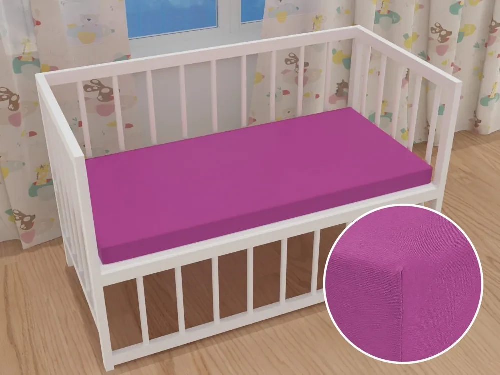 Detské jersey napínacie prestieradlo do postieľky JR-009 Orgovánové 70 x 140 x 10 cm - do postieľky