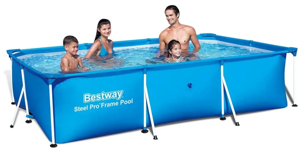 Bestway Steel Pro Obdĺžnikový bazén + oceľový rám 300x201x66 cm 56404