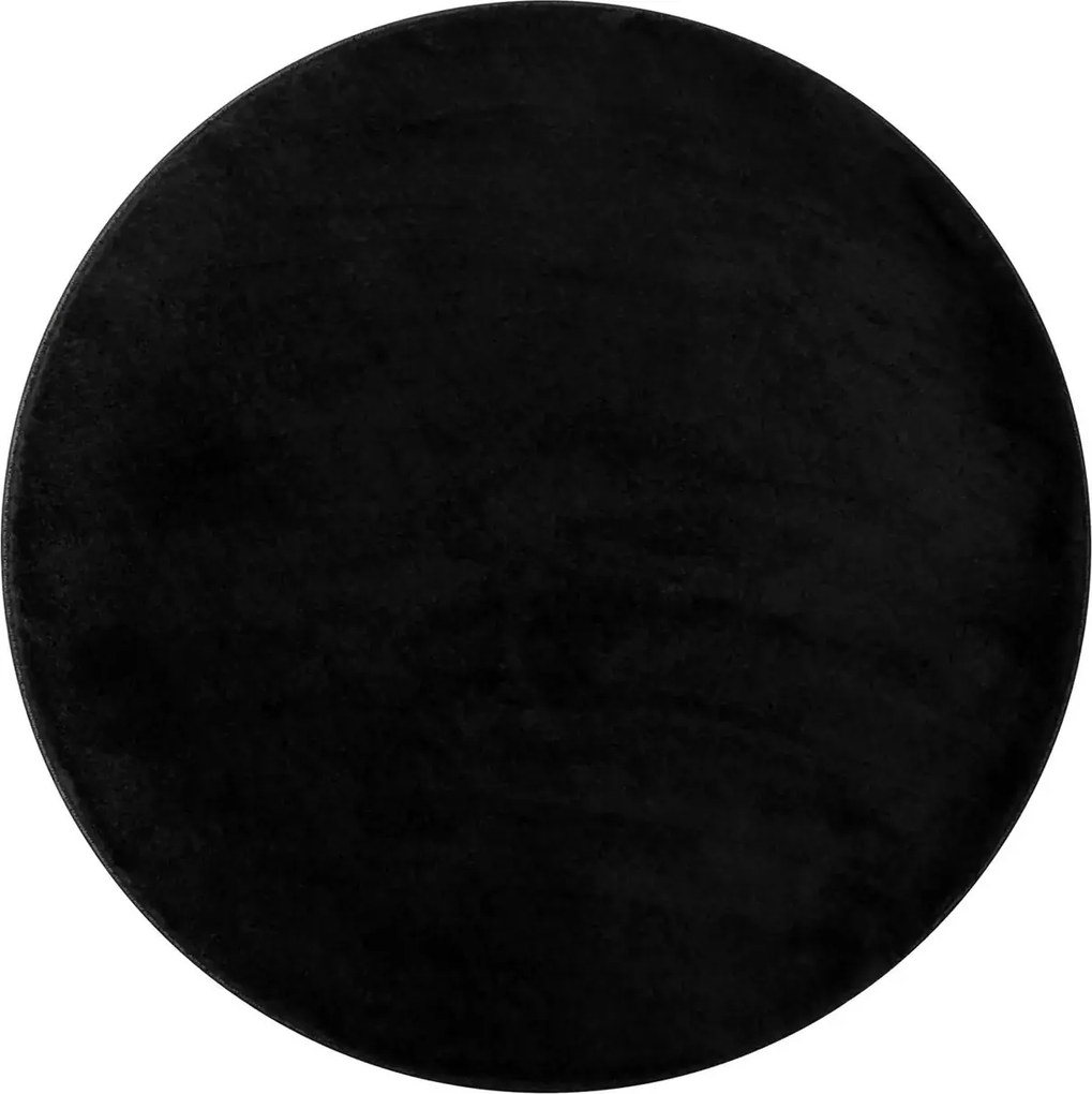 TA Koberec 9000 ČIERNA OBJÍMACIA GUĽA Rozmer: 160x160 cm
