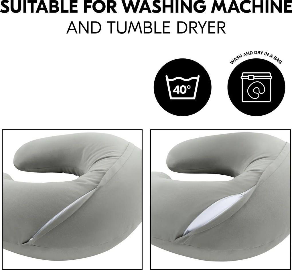 Hauck Univerzálny dojčiaci vankúš NURSE N FEED, Anthracite