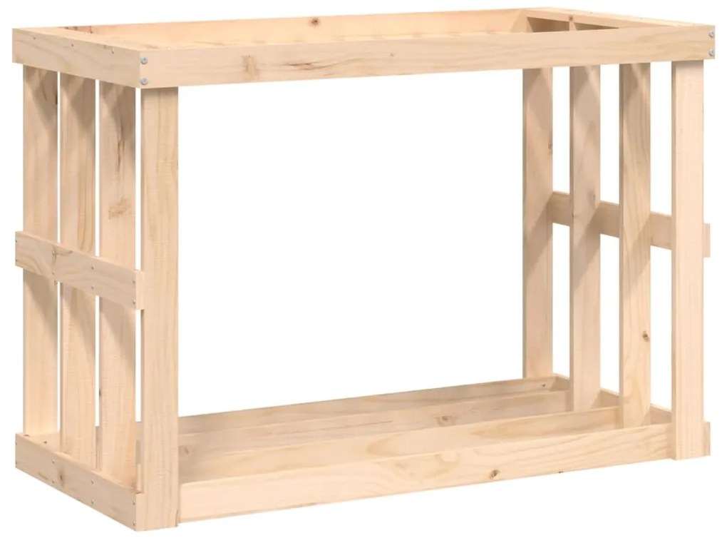 Vonkajší držiak na polená 108x52x74 cm masívna borovica