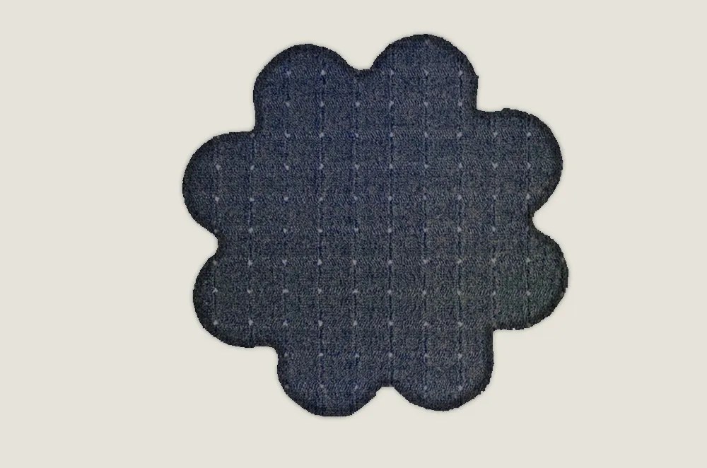 Vopi koberce Kusový koberec Udinese antracit kytka - 120x120 kytka cm