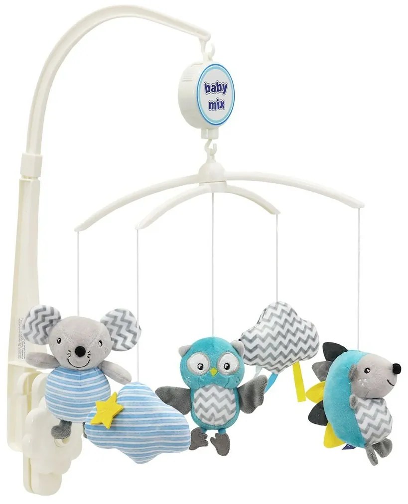 Kolotoč Baby Mix Ježko, myš a sova, priemer 35 cm