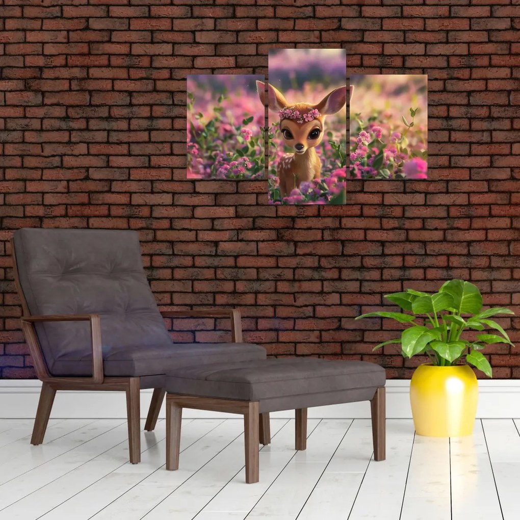Obraz - Roztomilá srnčeka (90x60 cm)