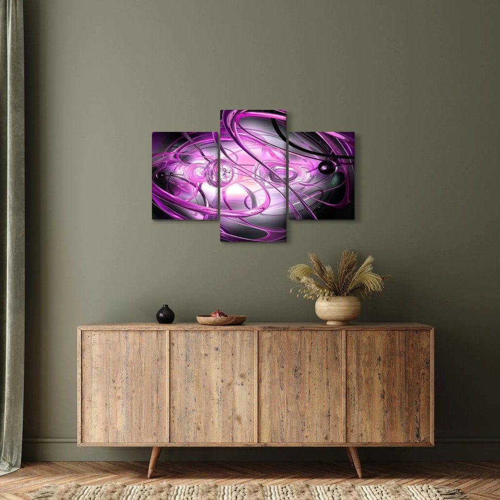 Obraz krásnej fialovej abstrakcie (90x60 cm)