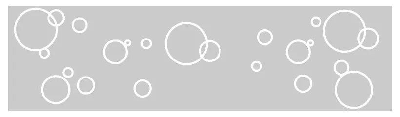 Vodoodolná samolepka do sprchy Ambiance Bubbles