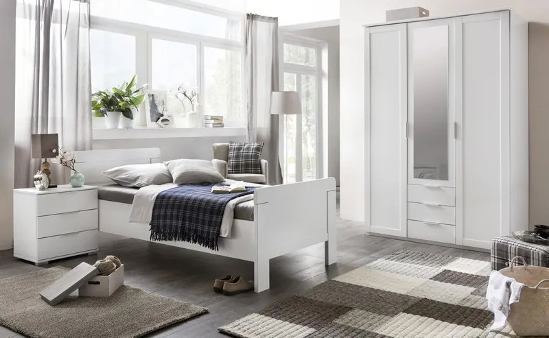 Nočný stolík Nadja, biela