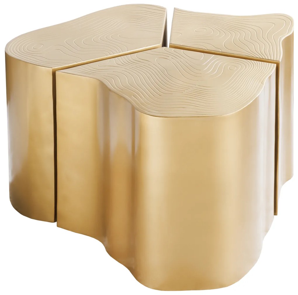 Stolík Organic Orient 80cm mosadz