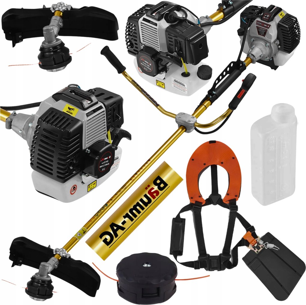 Benzínová kosačka Vyžínač Kosačka 5,2KM Plus Postroje zdarma