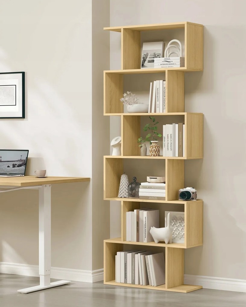 Knižnica Vasagle Medo 70 cm svetlohnedá