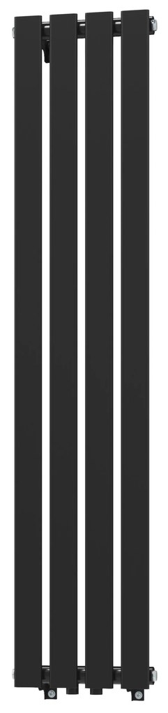 Gamma Vertical, vykurovacie teleso 296x1400 mm, 458 W, čierna matná, GMA-VERT-1400296-BK