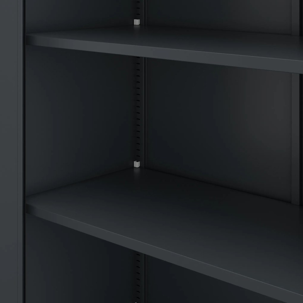 Kartotéková skriňa na kľúč antracitová ALEX H2200 450 x 2200 x 400 mm