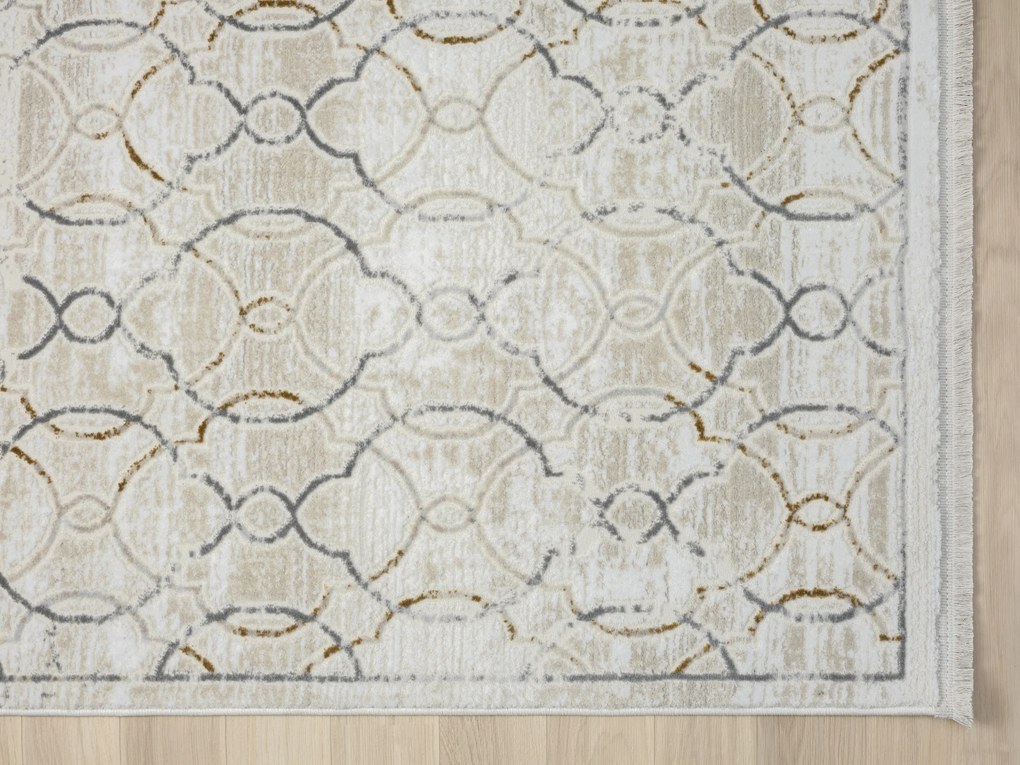 My Flair, Kusový koberec My Floor creme, 80x150, šedá, chodba / predsieň