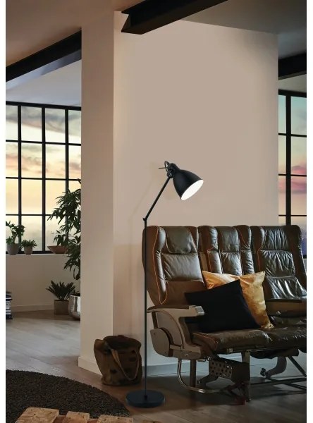 Eglo 49471 - Stojaca lampa PRIDDY 1xE27/40W/230V