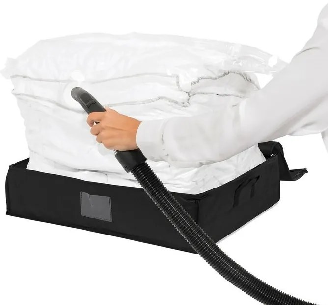 Úložný box Compactor 3D Black Edition, 145 l, čierna