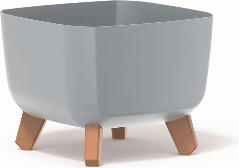 Kvetináč GRACIE SQUAT svetlo šedý