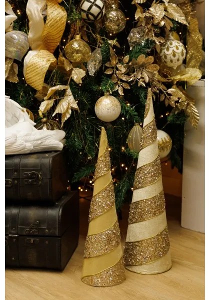 SADA 2x Vianočná dekorácia 40/50 cm stromček