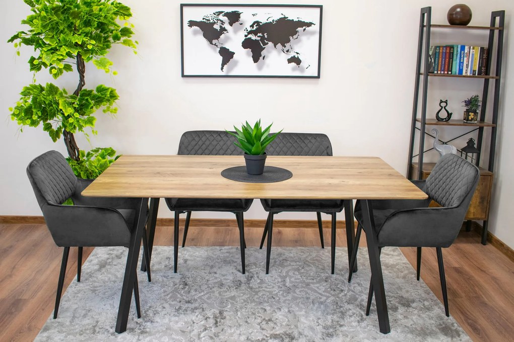 Kreslo AMALFI - tmavosivý zamat x 1 9401 71 00 00