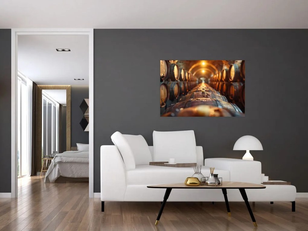 Obraz - Vínna pivnica (90x60 cm)