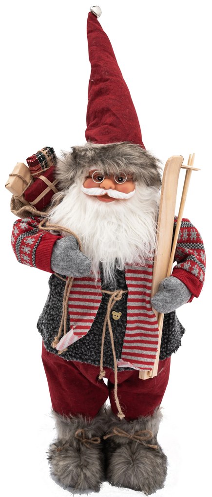Tutumi, vianočná figúrka Santa Claus 70cm 390988, červená, CHR-00253