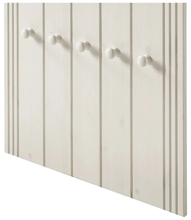 Biela predsieňová zostava z borovicového dreva 60x120x25 cm Anita – Støraa