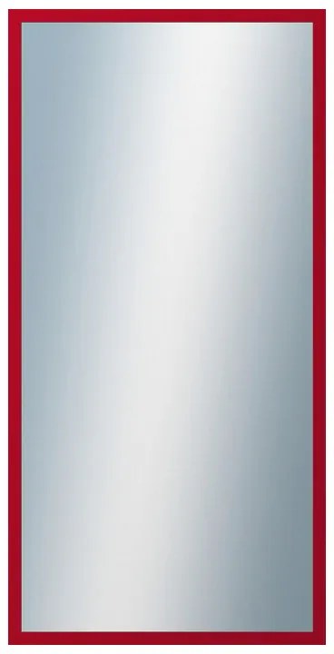 DANTIK - Zrkadlo v rámu, rozmer s rámom 50x100 cm z lišty PERLA červená lesklá (2878)