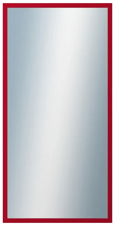 DANTIK - Zrkadlo v rámu, rozmer s rámom 50x100 cm z lišty PERLA červená lesklá (2878)