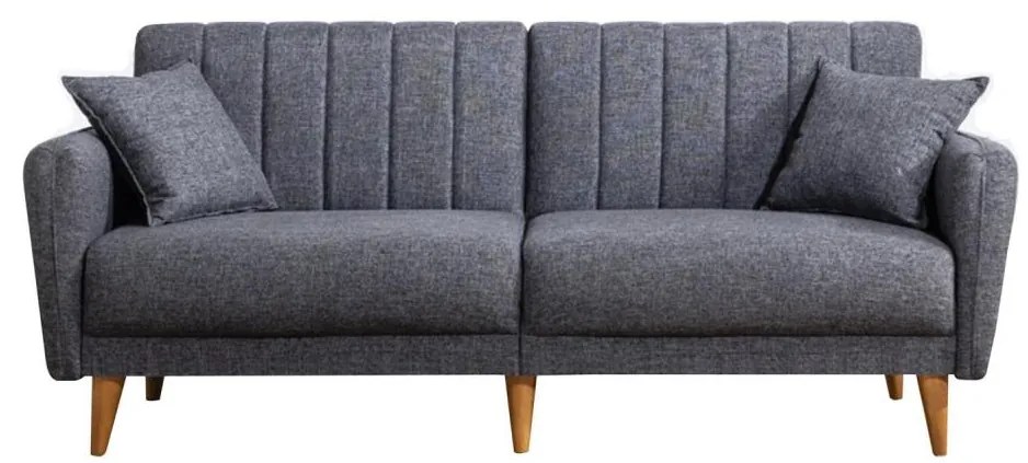 Rozkladacia dvojmiestná pohovka KITO tmavošedá