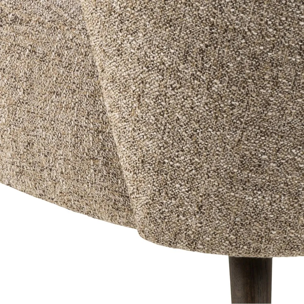 Béžové kreslo z textílie buklé Elmont – Actona