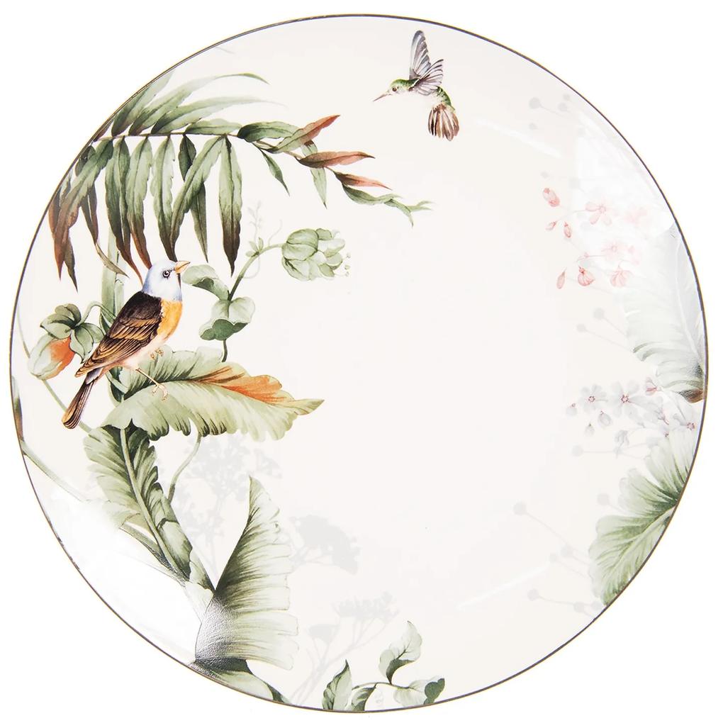 Jedálenský tanier Tropical birds - Ø 26*2 cm