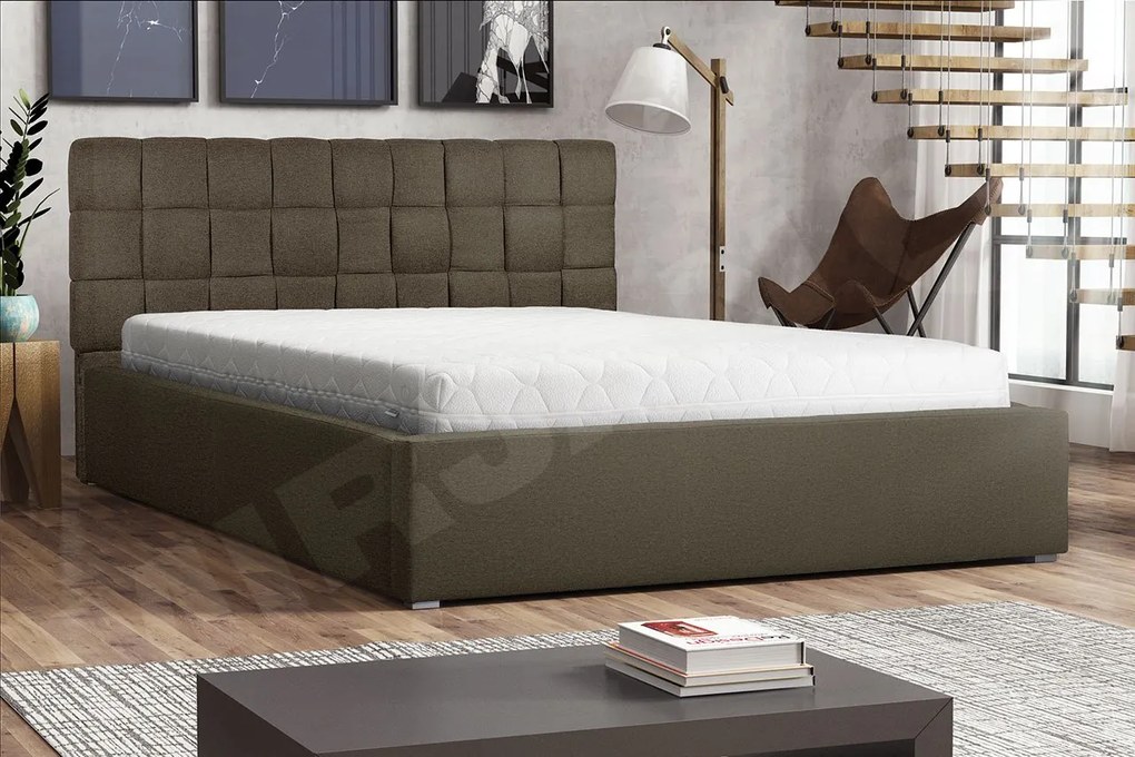 Posteľ s priestorom Kinec, Rozmer postele: 140x200, Dostupné poťahy: Malmo 13 380