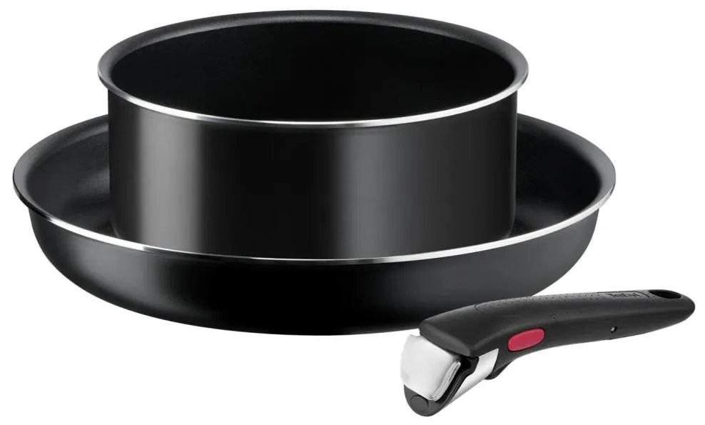 Tefal - Sada riadu 3 ks INGENIO EASY COOK & CLEAN BLACK