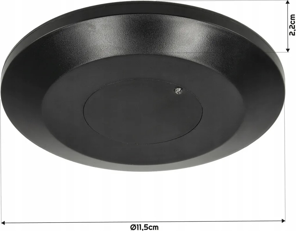 ECOLIGHT PIR pohybový senzor nastaviteľný IP20 - 110-240V - 360 ° - čierny