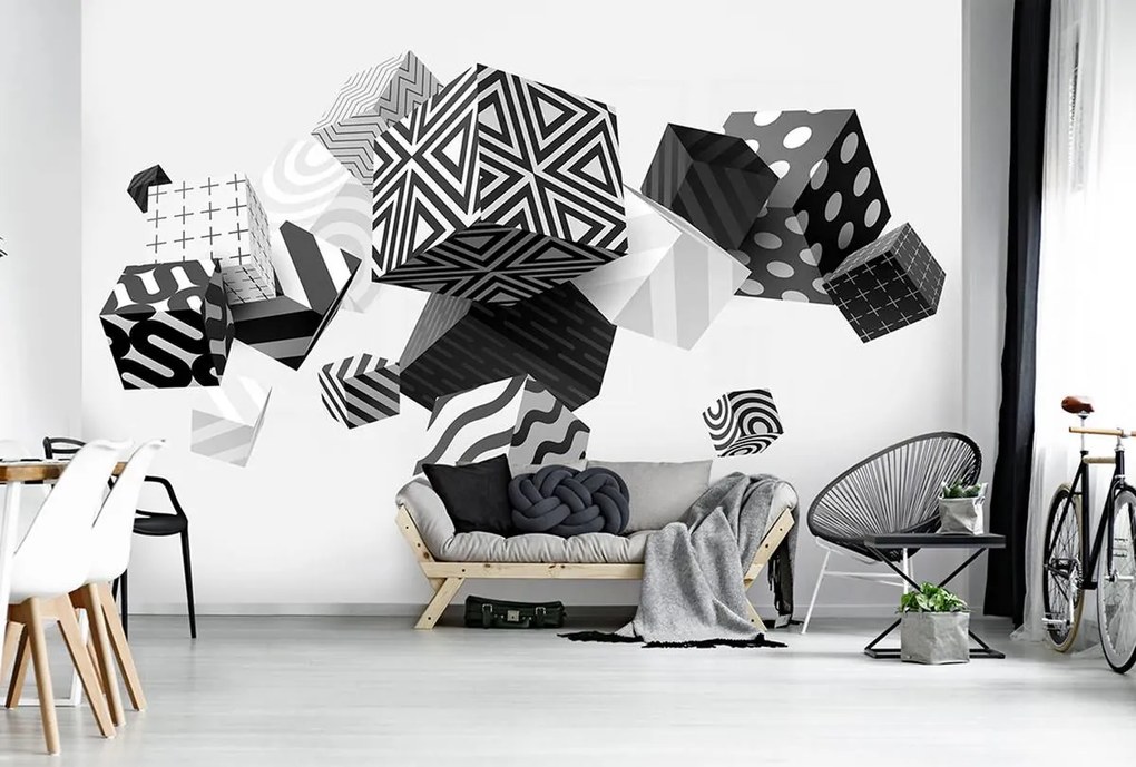 Fototapeta - Geometria 3D (254x184 cm)